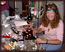 Kathleen O'Neal at work.